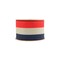 LaRibbons 2 1/2" Wired Ribbon | Red/Natural/Blue Bunting Stripe | 10 Yard Roll